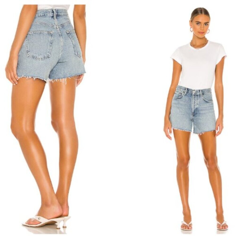 AGOLDE Reese Relaxed Cut Off Jean Shorts in Wonder Size 24
